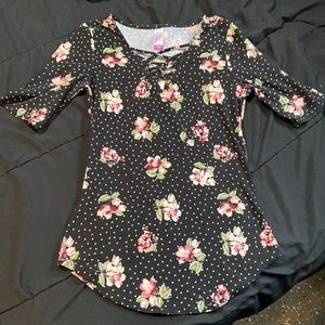 Polka dot & floral top